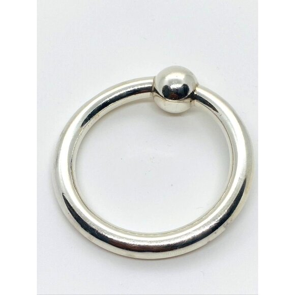 Tiffany & Co Sterling Silver 925 Round Baby Rattle Teether Ring